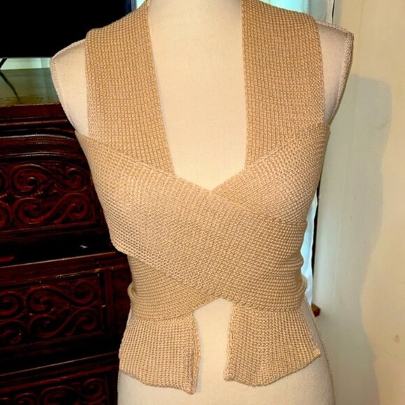 SHEIN Beige Knit top, size small. - Picture 1 of 3